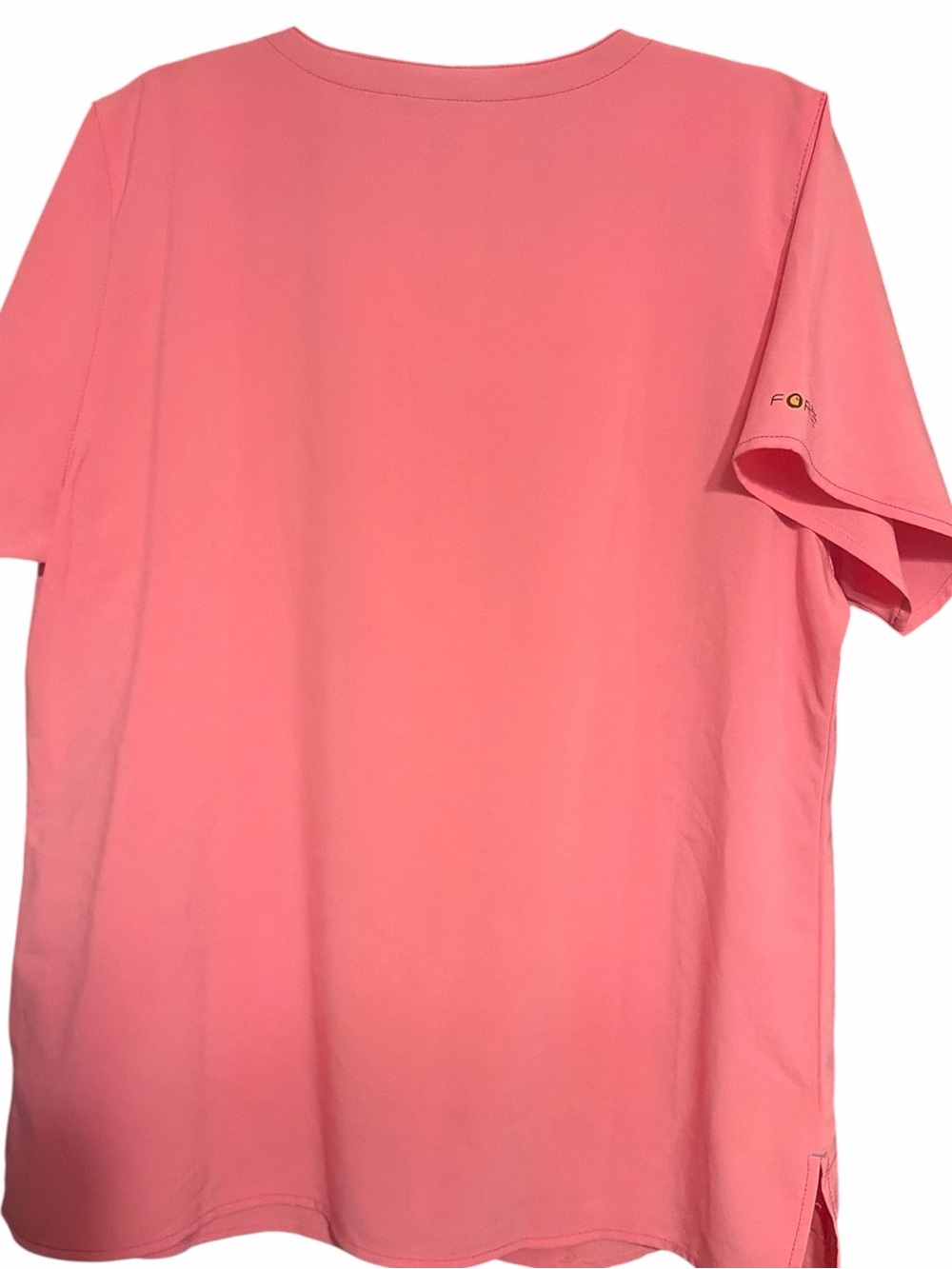 Carhartt Coral Pink Short Sleeve V-Neck Scrub Top - Picture 2 of 7